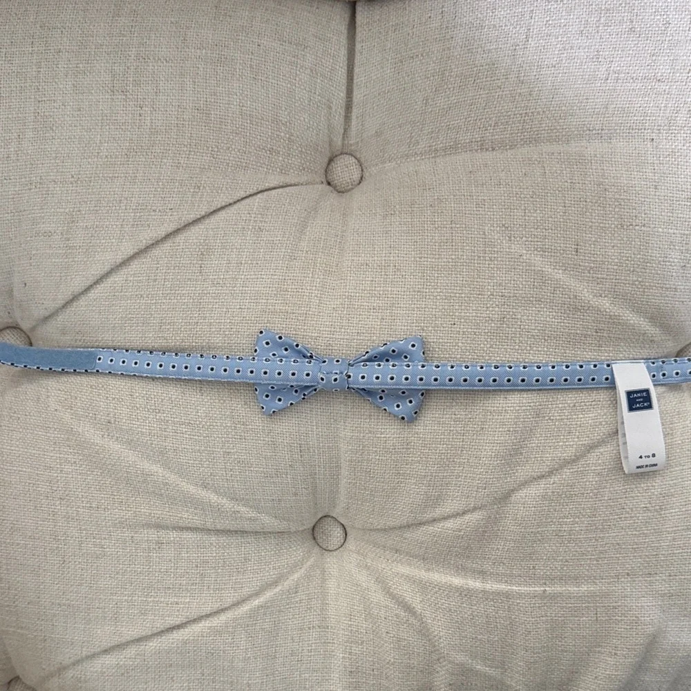 Janie and Jack Blue Polka Dot Bow Tie